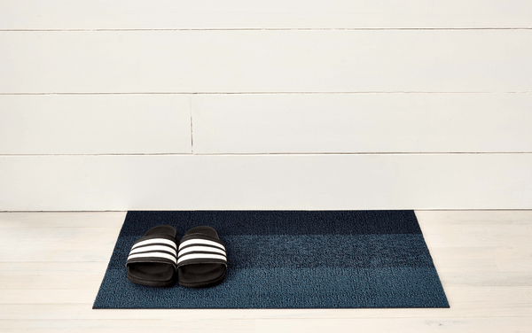 Marbled Stripe Shag Rug - Chilewich - Rugs - Bay Blue - Doormat - HORNE