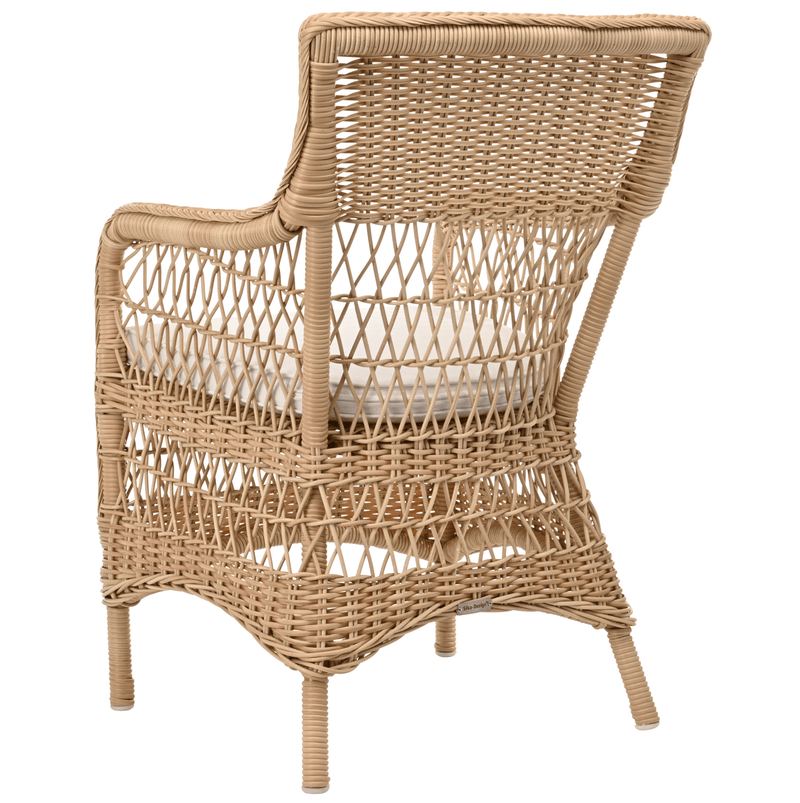 Marie Arm Chair - Exterior - Sika Design - Outdoor Furniture - Antique - Sunbrella Sailcloth Seagull - HORNE