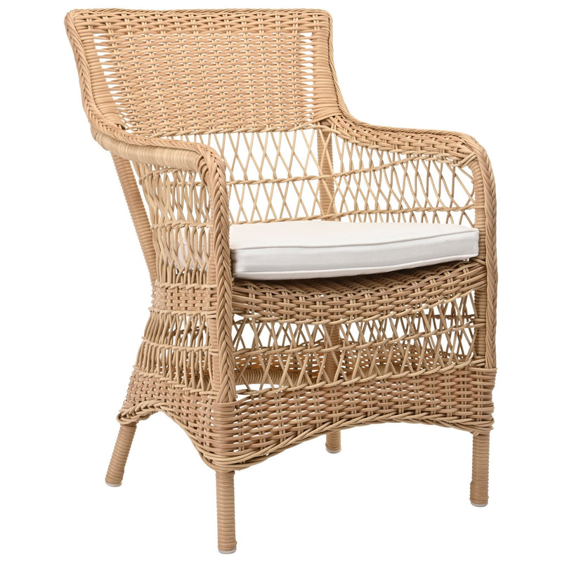 Marie Arm Chair - Exterior - Sika Design - Outdoor Furniture - Antique - Sunbrella Sailcloth Seagull - HORNE