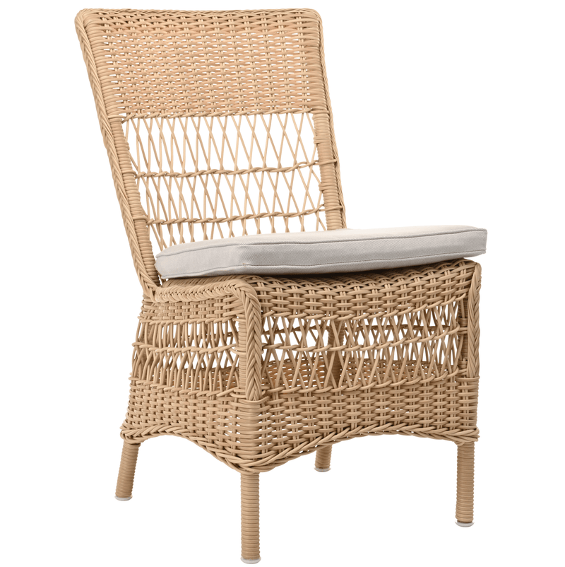Marie Side Chair - Exterior - Sika Design - Outdoor Furniture - Antique - Sunbrella Sailcloth Seagull - HORNE