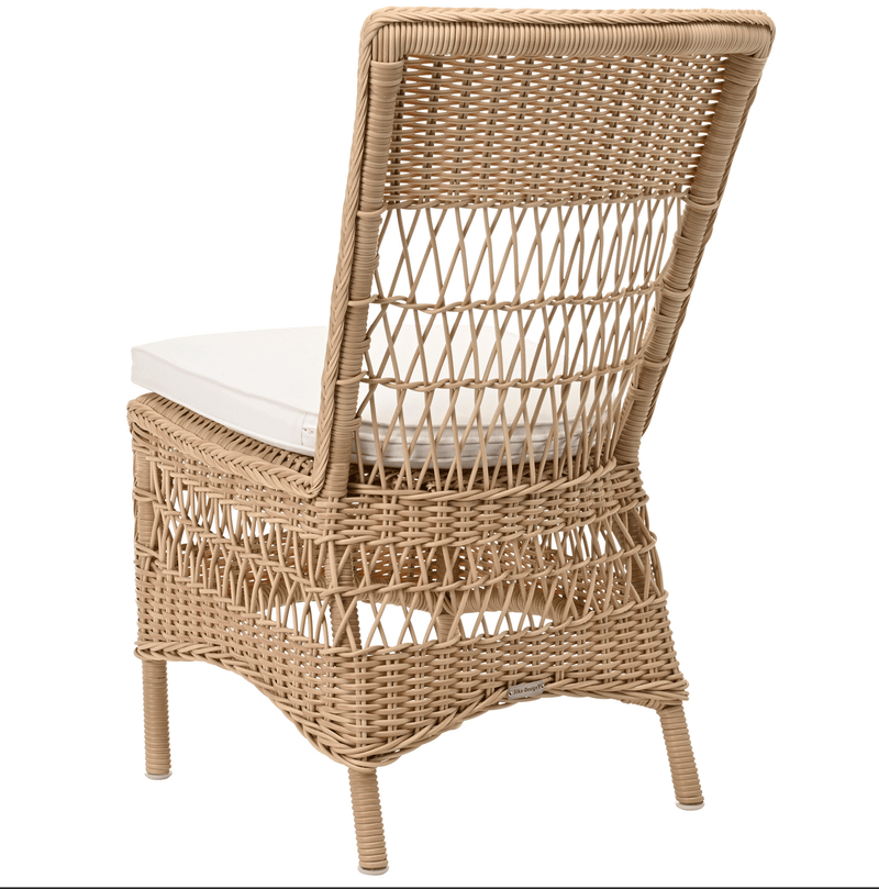 Marie Side Chair - Exterior - Sika Design - Outdoor Furniture - Antique - Sunbrella Sailcloth Seagull - HORNE
