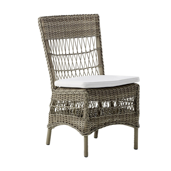 Marie Side Chair - Exterior - Sika Design - Outdoor Furniture - Antique - Snow White 100% Polyester - HORNE