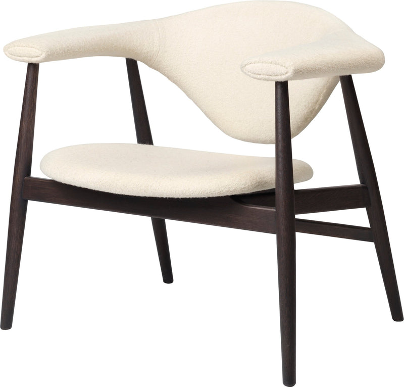 Masculo Lounge Chair Upholstered - Wood Base - Gubi - Chairs - Smoked Oak - Gabriel Tempt - 60152 - HORNE