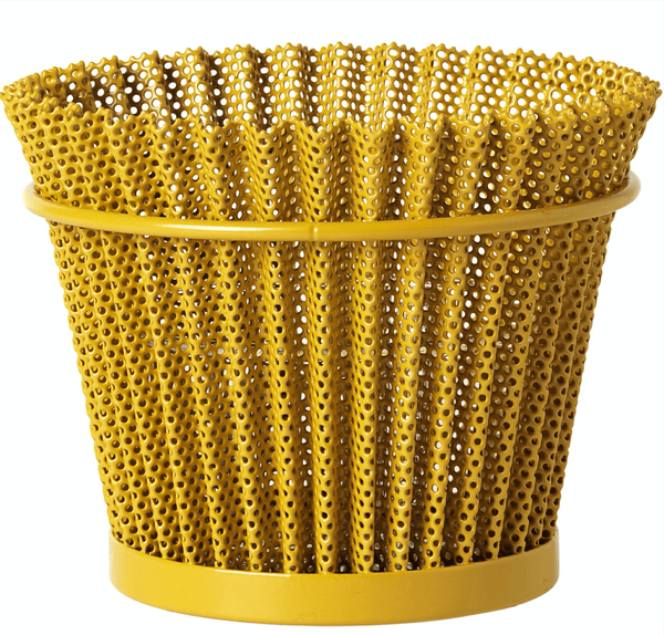 Mategot Flowerpot - Gubi - Planters - Medium - Mustard/Gold - HORNE