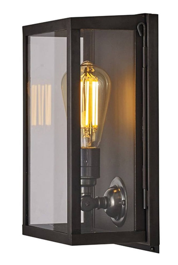 Small Box Wall Light With Internal Glass
