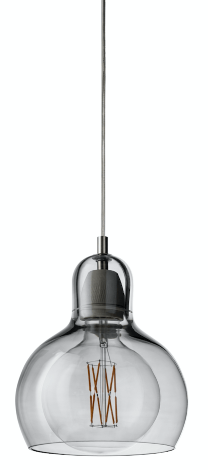 Mega Bulb SR2 Pendant - &Tradition - Pendants - Silver Shade & Black Textile Cord - Not UL Listed - HORNE
