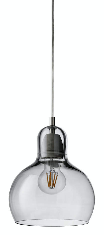 Mega Bulb SR2 Pendant - &Tradition - Pendants - Silver Shade & Black Textile Cord - Not UL Listed - HORNE