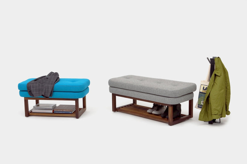 Melinda Bench 36 - With Shelf - Artless - Stools + Benches + Ottomans - Berry Red - HORNE