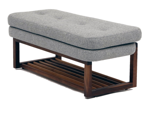 Melinda Bench 42 - With Shelf - Artless - Stools + Benches + Ottomans - Berry Red - HORNE