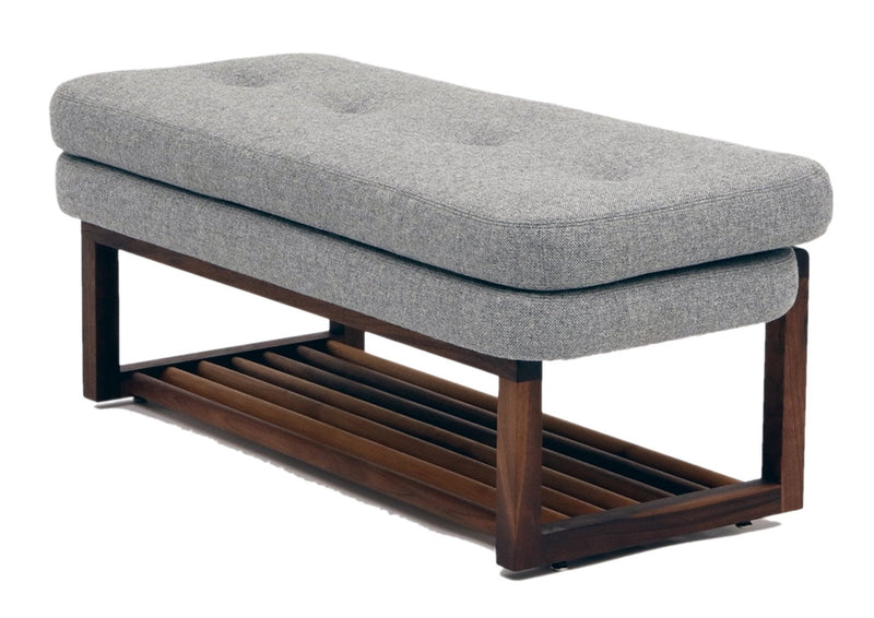 Melinda Bench 48 - With Shelf - Artless - Stools + Benches + Ottomans - Berry Red - HORNE