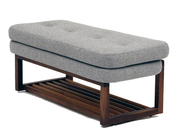 Melinda Bench 60 - With Shelf - Artless - Stools + Benches + Ottomans - Berry Red - HORNE