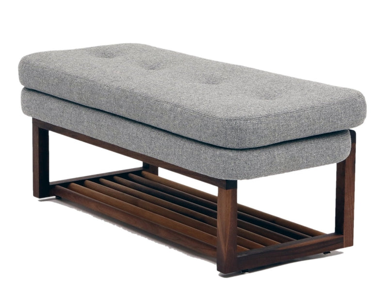 Melinda Bench 60 - With Shelf - Artless - Stools + Benches + Ottomans - Berry Red - HORNE