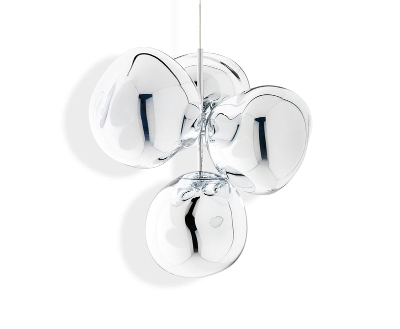 Melt Chandelier - Small - Tom Dixon - Floor Lamps - Chrome - HORNE