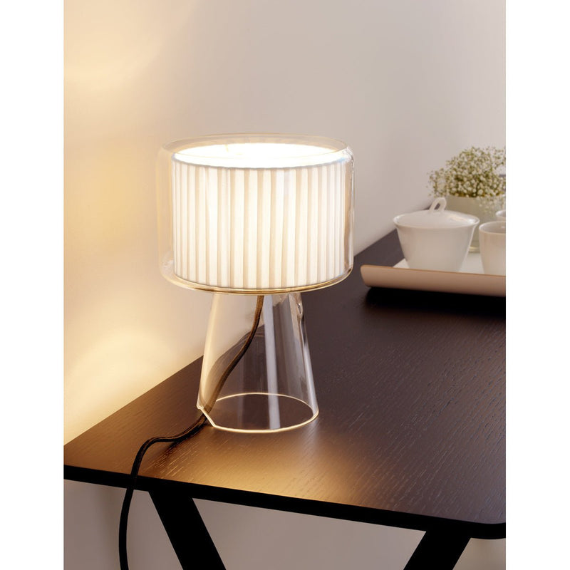 Mercer Table Lamp - Large - Marset - Table + Task - Pleated White - HORNE