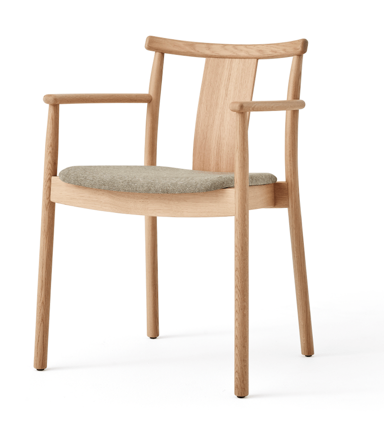 Merkur Dining Chair w/ Armrest - Audo Copenhagen - Chairs - Natural Oak - No Upholstery - HORNE