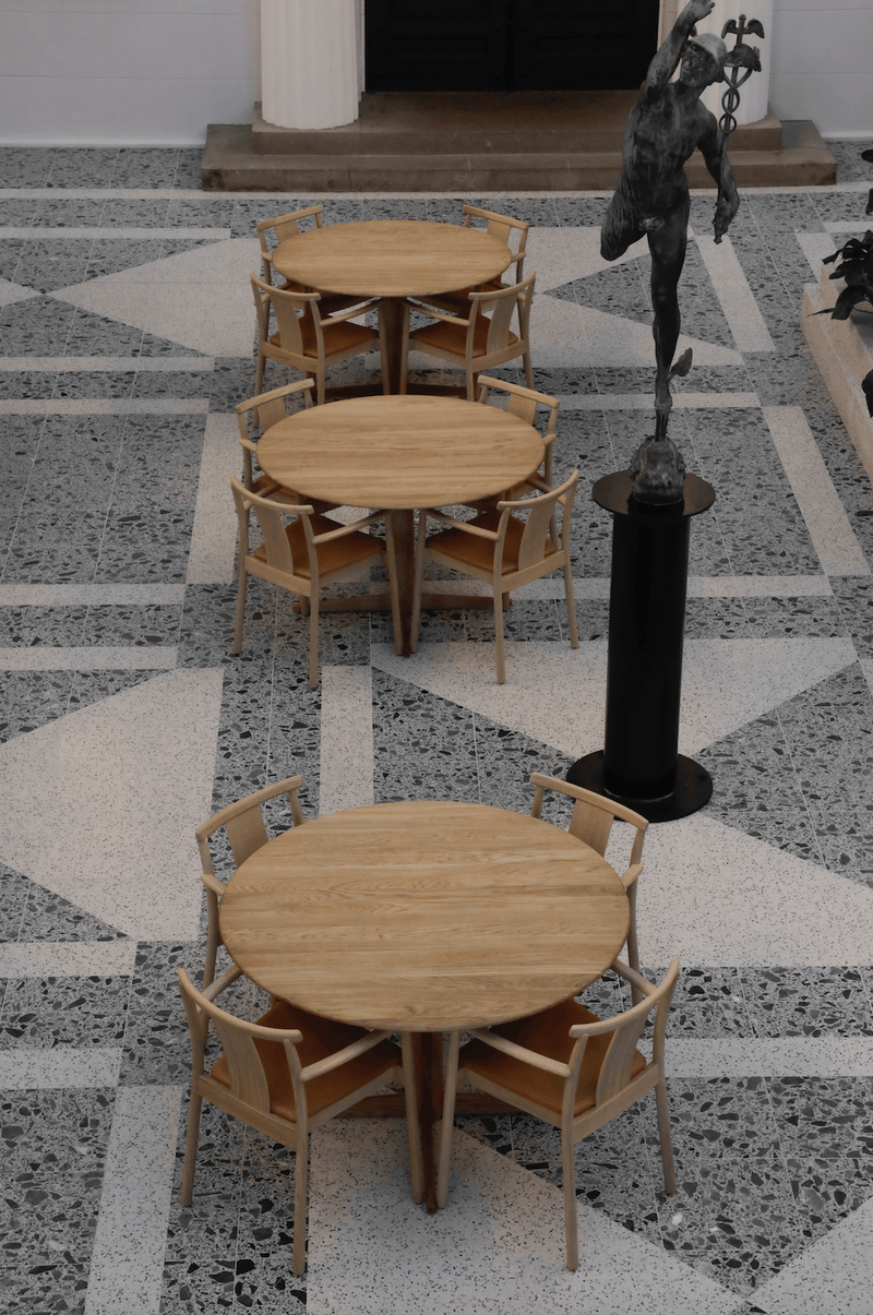 Merkur Dining Chair w/ Armrest - Audo Copenhagen - Chairs - Natural Oak - No Upholstery - HORNE