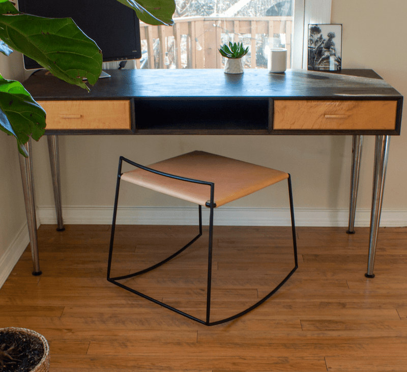 Mia Rocking Stool - Tronk - Stools + Benches + Ottomans - Black - HORNE