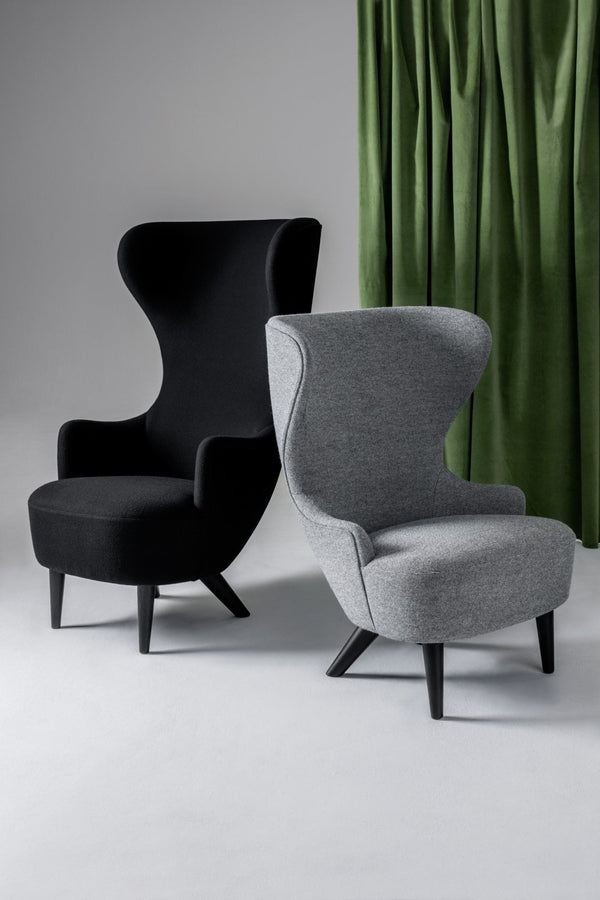 Micro Wingback Chair - Tom Dixon - Chairs - Black - Hero - 0211 - HORNE