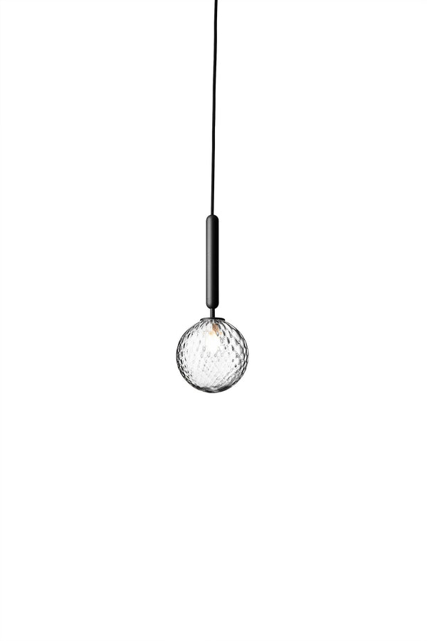 Miira 1 Pendant - Nuura - Pendants - Small - Rock Grey/Optic Clear - HORNE