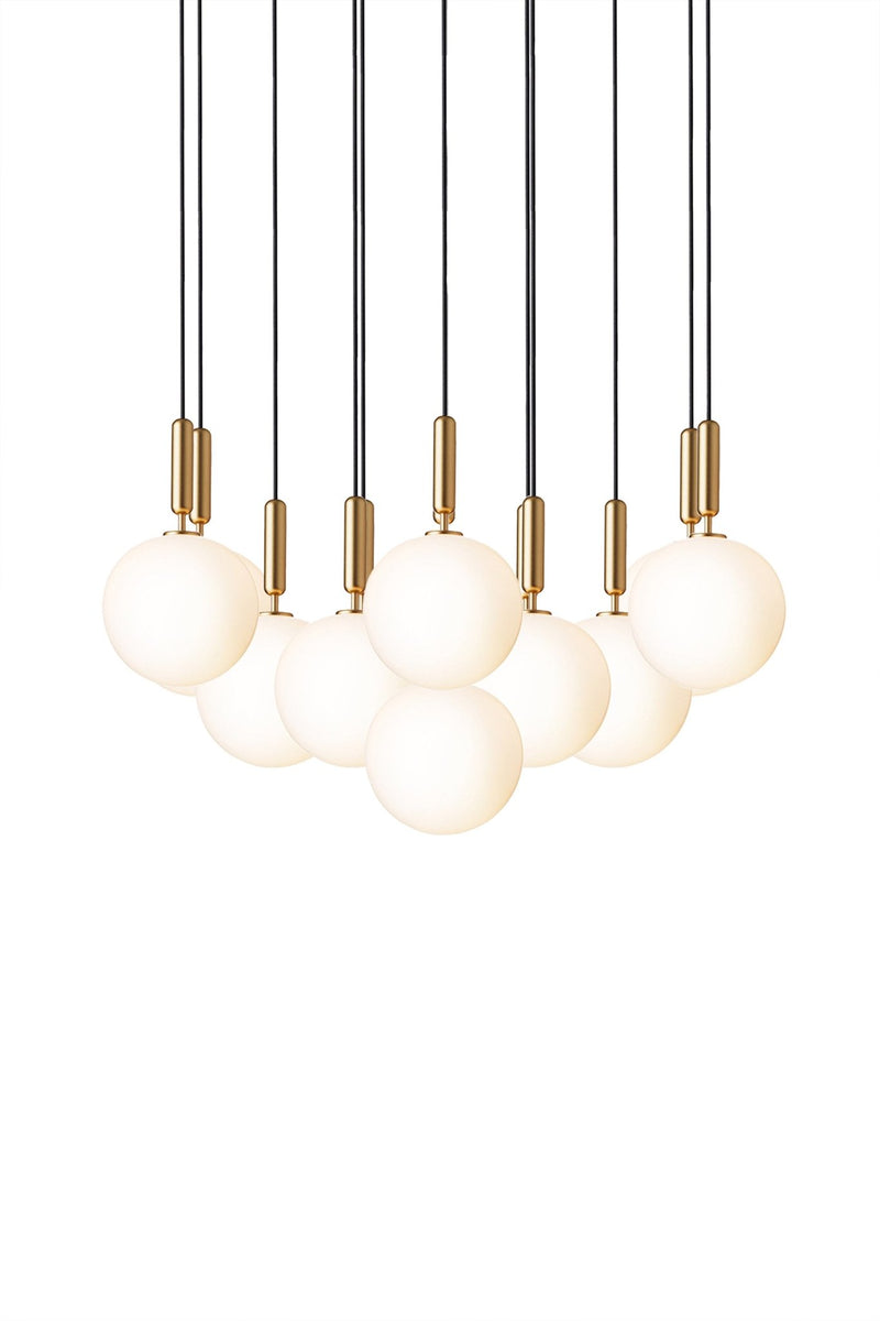 Miira 13 Pendant - Large - Nuura - Pendants - Rock Grey/Opal White - HORNE