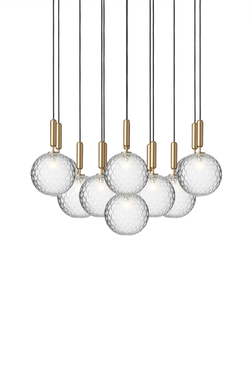 Miira 13 Pendant - Large - Nuura - Pendants - Rock Grey/Opal White - HORNE