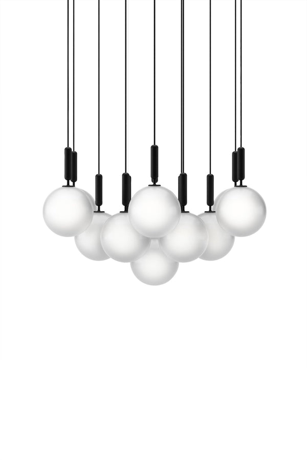 Miira 13 Pendant - Large - Nuura - Pendants - Rock Grey/Opal White - HORNE