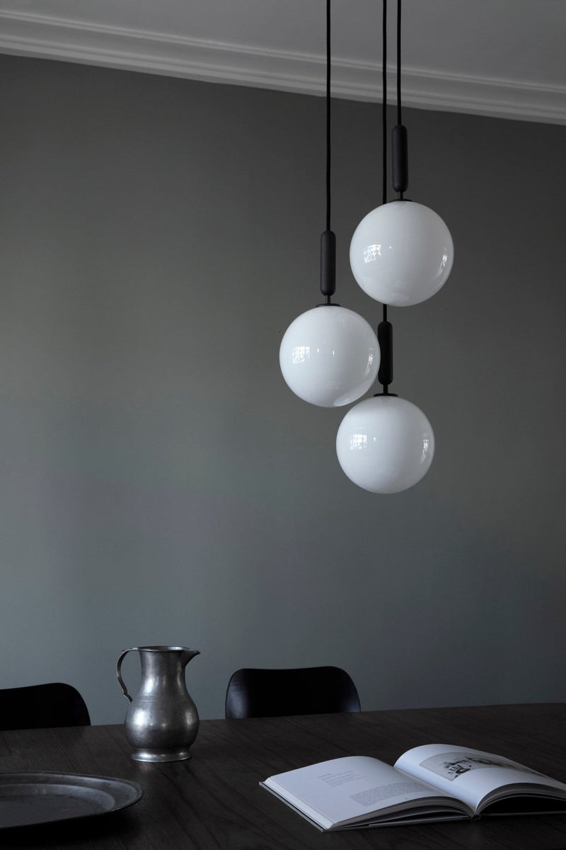 Miira 3 Pendant - Large - Nuura - Pendants - Rock Grey/Opal White - HORNE