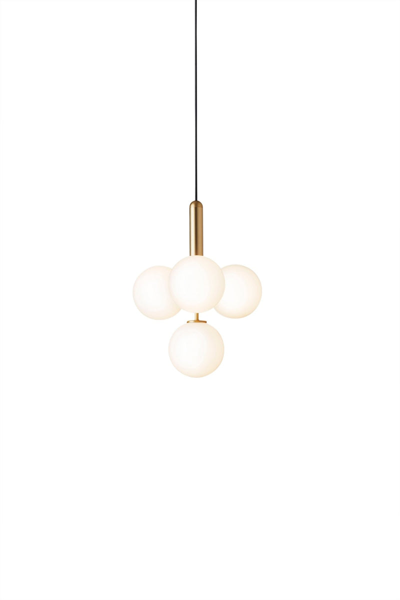 Miira 4 Pendant - Nuura - Pendants - Brass/Optic Clear - HORNE