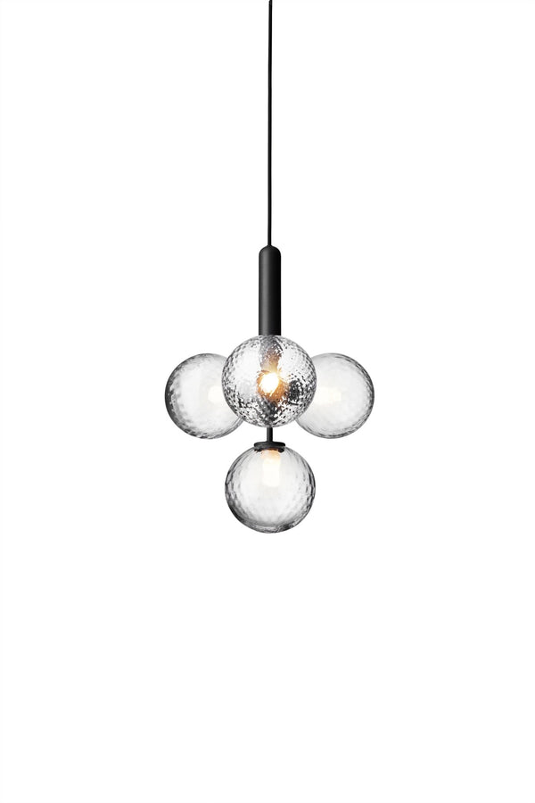 Miira 4 Pendant - Nuura - Pendants - Rock Grey/Optic Clear - HORNE