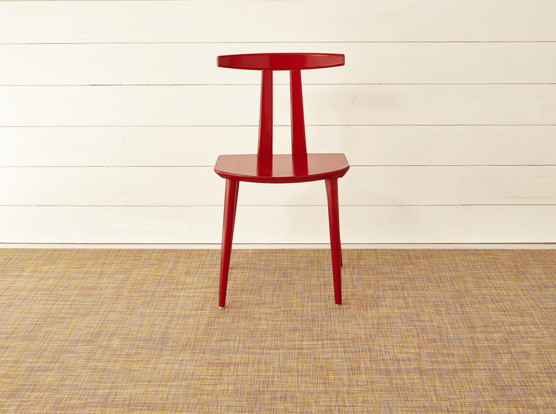 Mini Basketweave Floor Mat - Chilewich Rugs - Scarlet - Small - HORNE