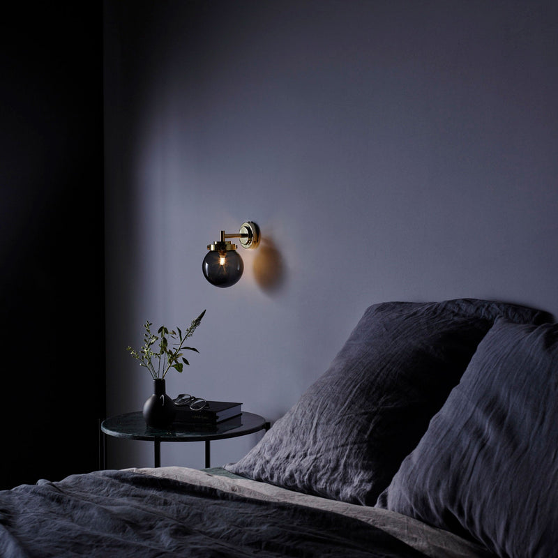 Mini Globe Wall Light - Original BTC - Wall Sconces - Brass - Anthracite - HORNE