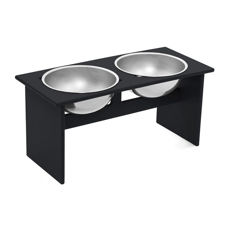 Minimalist Double Dog Bowl - Large - Loll Designs - Outdoor Accessories - Black - HORNE