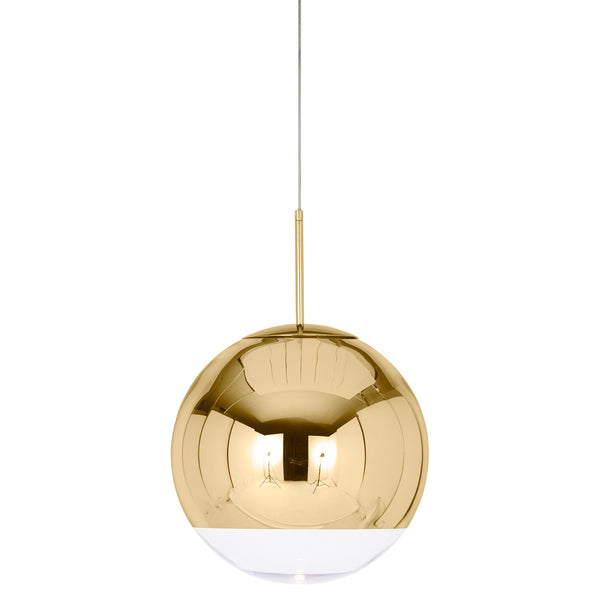 Mirror Ball Pendant 40 - Gold