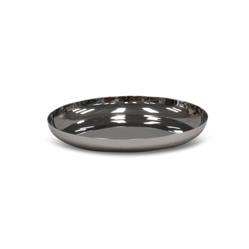 Modern Large Plate in Stainless Steel - Tina Frey - Serveware - HORNE