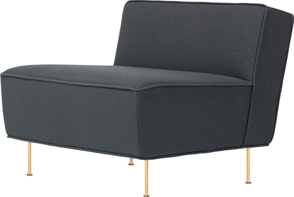 Modern Line Lounge Chair - Gubi - Chairs - Black Matte - Gabriel Tempt - 60152 - HORNE