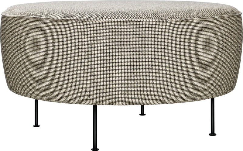 Modern Line Pouf - Ø31.5 - Gubi - Stools + Benches + Ottomans - Black Matte - Gabriel Tempt - 60152 - HORNE