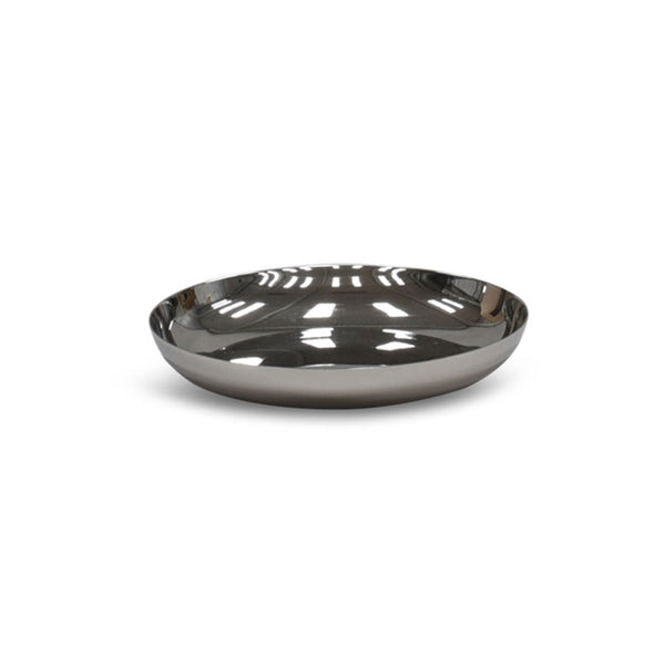 Modern Medium Plate in Stainless Steel - Tina Frey - Serveware - HORNE