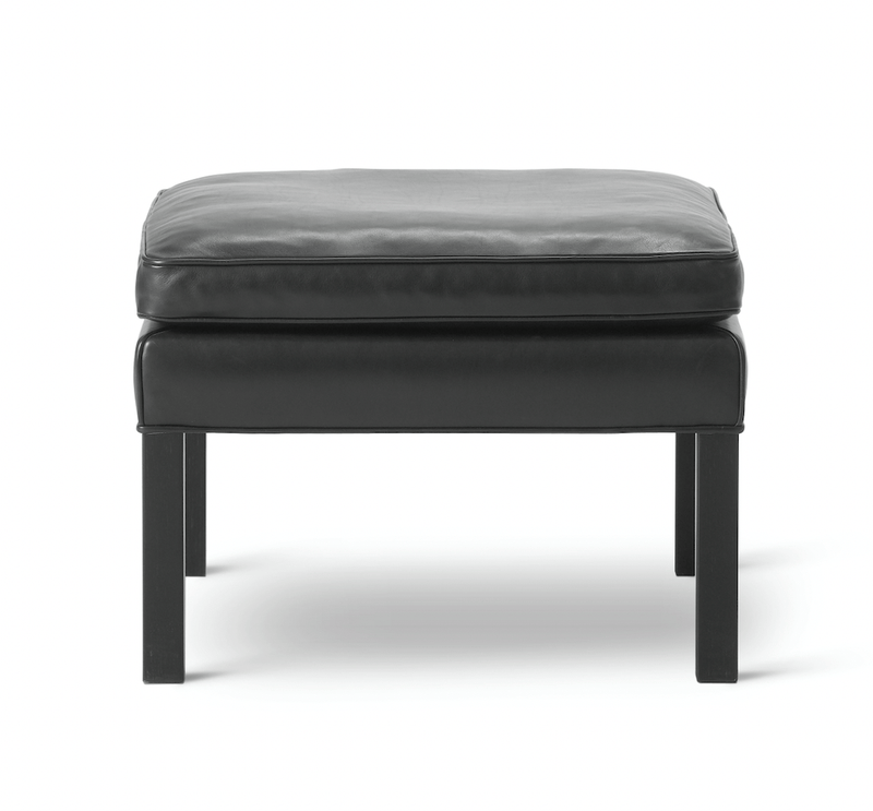 Mogensen 2202 Ottoman - Black Lacquered Oak - Fredericia - Stools + Benches + Ottomans - HORNE