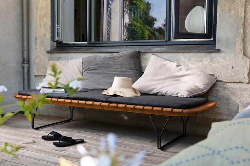 MOLO Sunbed Cushion - HOUE - Outdoor Furniture - Char - HORNE