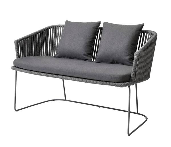 Moments Bench - Cane Line - Outdoor Furniture - Grey - HORNE