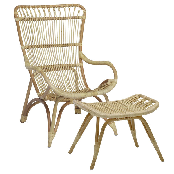 Monet Chair + Foot Stool - Sika Design - Chairs - Natural - HORNE