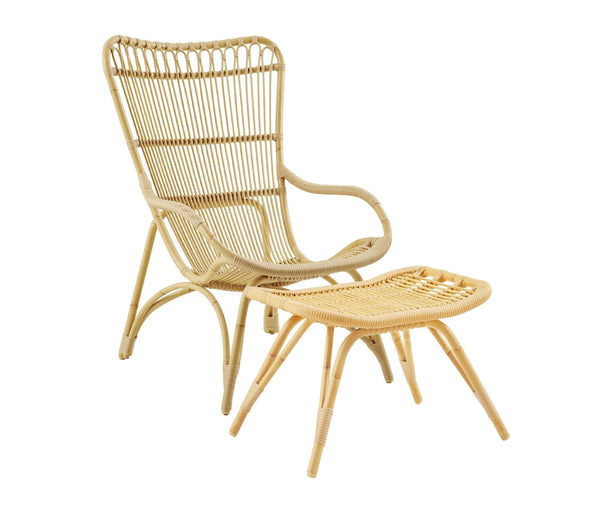 Monet Chair + Foot Stool - Exterior - Sika Design - Outdoor Furniture - Natural - HORNE