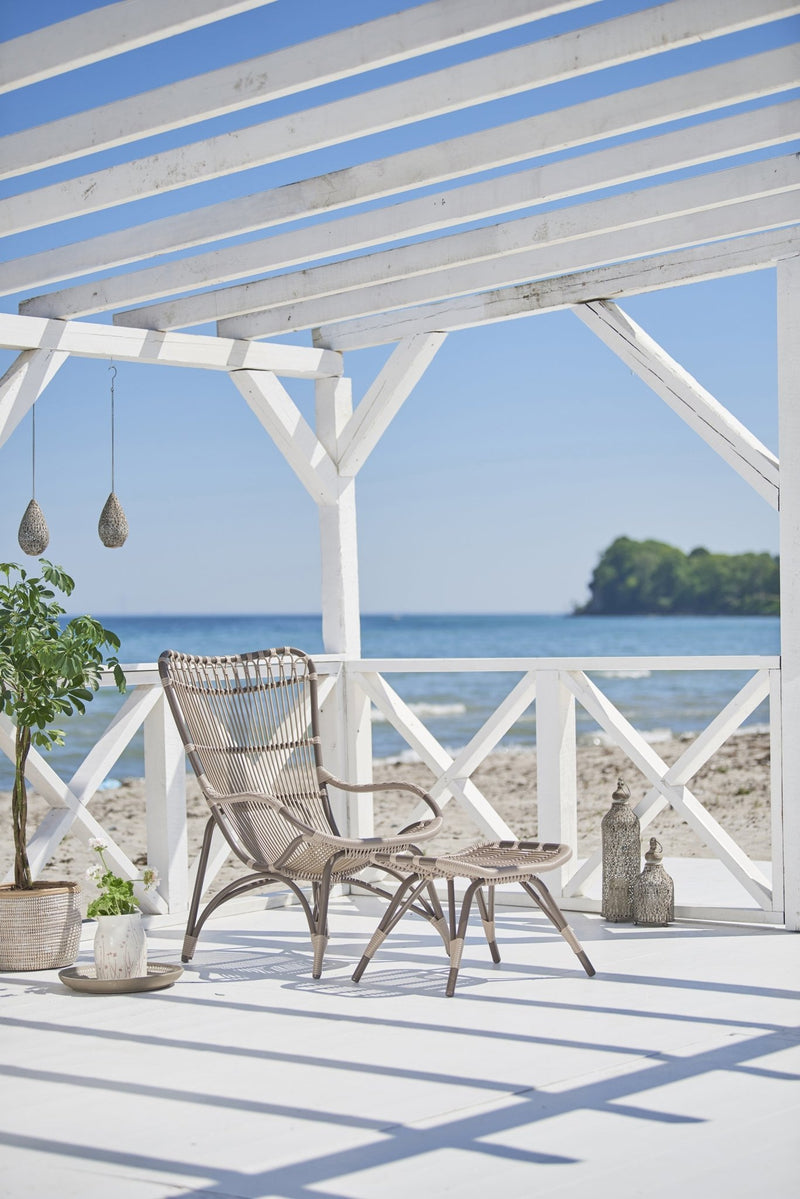 Monet Chair + Foot Stool - Exterior - Sika Design - Outdoor Furniture - Natural - HORNE