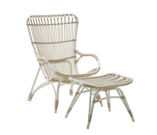 Monet Chair + Foot Stool - Exterior - Sika Design - Outdoor Furniture - Dove White - HORNE