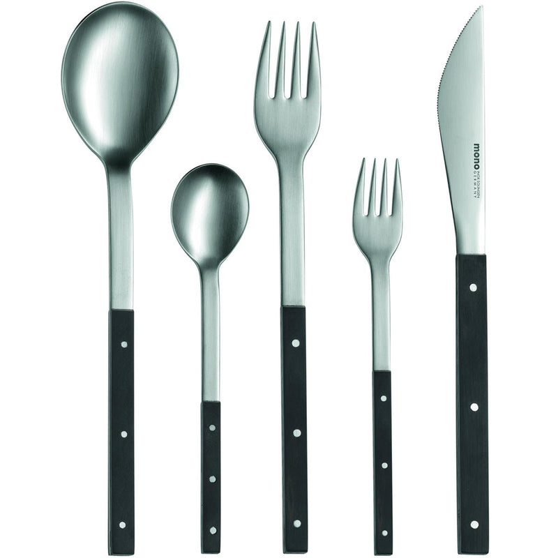 Mono-e - Stainless Steel/Ebony 5-Piece Set