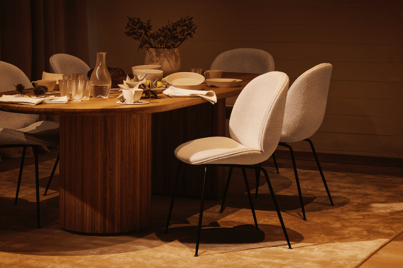 Moon Elliptical Dining Table - Solid Oak - Gubi - Tables + Desks - Oiled Oak - HORNE