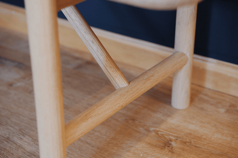 Mora Bench - Eastvold Furniture - Outdoor Furniture - White Ash - Add Natural Cushion - Add Black Leather Strap - HORNE