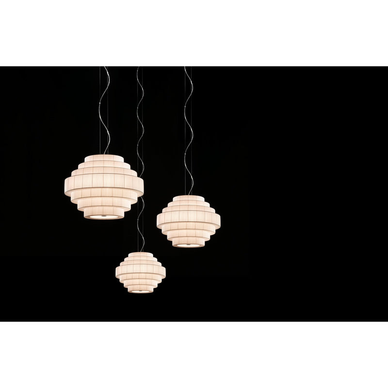 Mos 02 Pendant - Bover Pendants - Cream Ribbon - HORNE