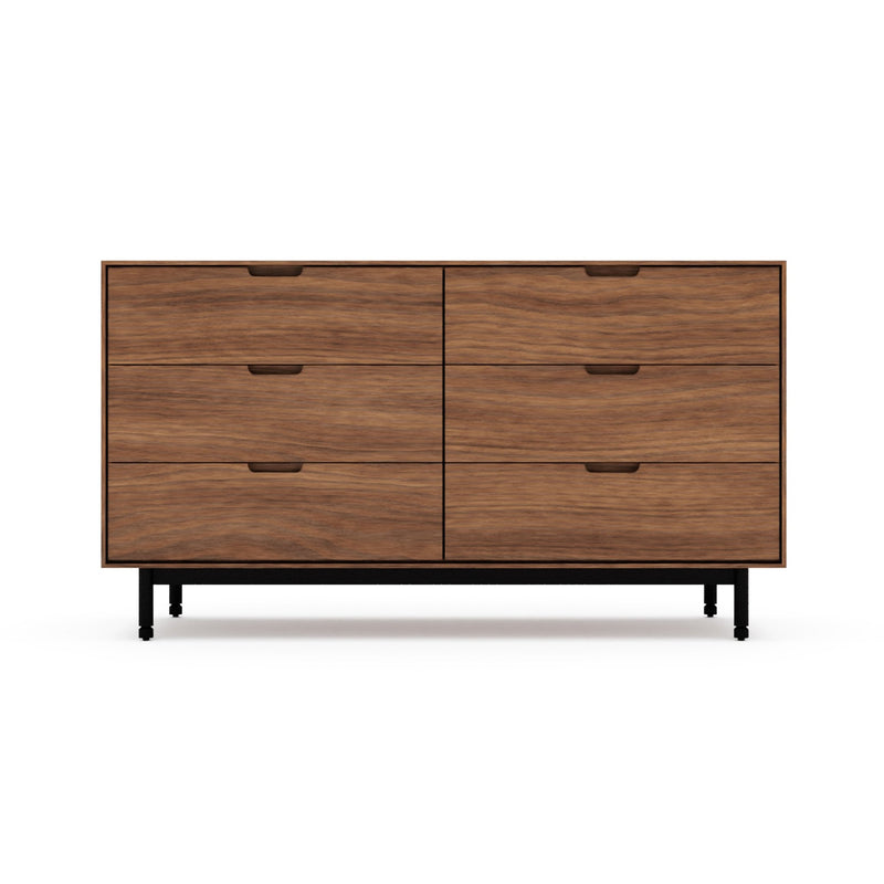 Munro 6 Drawer Dresser - Gus* Modern - Dressers - Walnut - HORNE