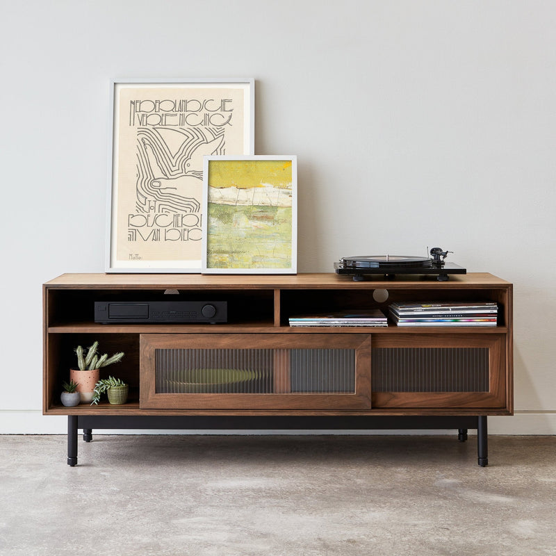 Munro Media Stand - Gus* Modern - Sideboards + Cabinets - Walnut - HORNE